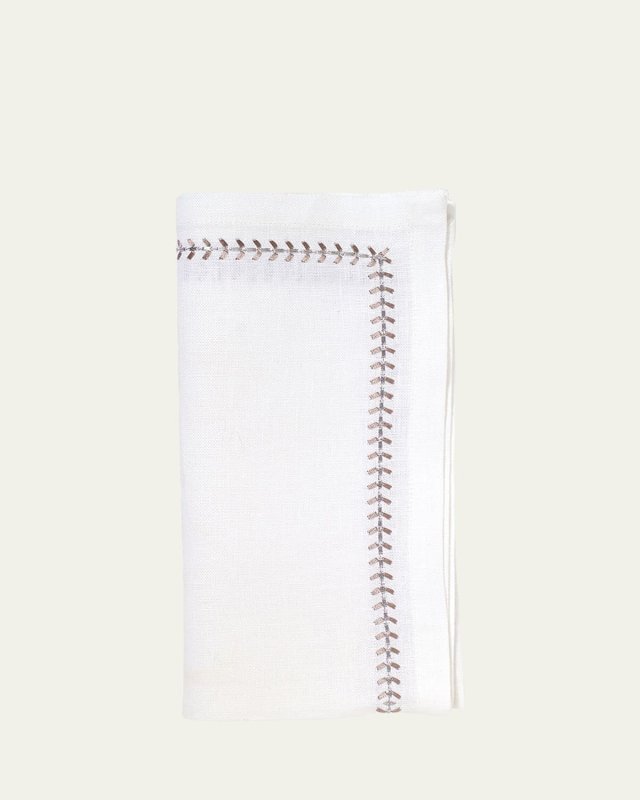 Gunmetal Herringbone Napkin